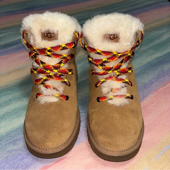 UGG Classic Mini Alpine Bootie women’s size 11 lace up boots - Picture 4 of 10